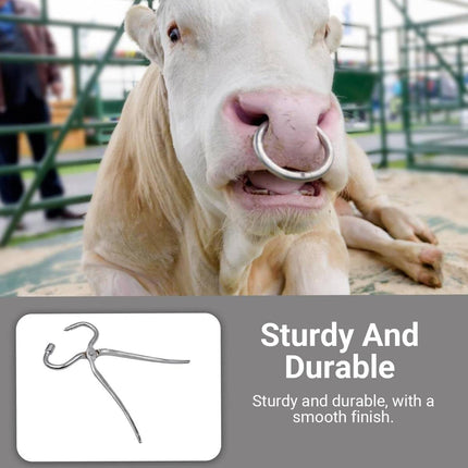 Stainless Steel Cattle Nose Ring Piercing Tool Bull Nose Traction Pliers