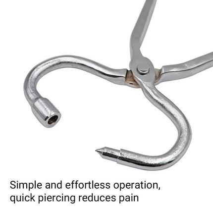 Stainless Steel Cattle Nose Ring Piercing Tool Bull Nose Traction Pliers