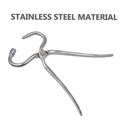Stainless Steel Cattle Nose Ring Piercing Tool Bull Nose Traction Pliers