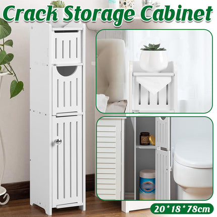 Bathroom Gap Shelf Multi-layer Storage Cabinet Toilet Organizer Restroom Rack