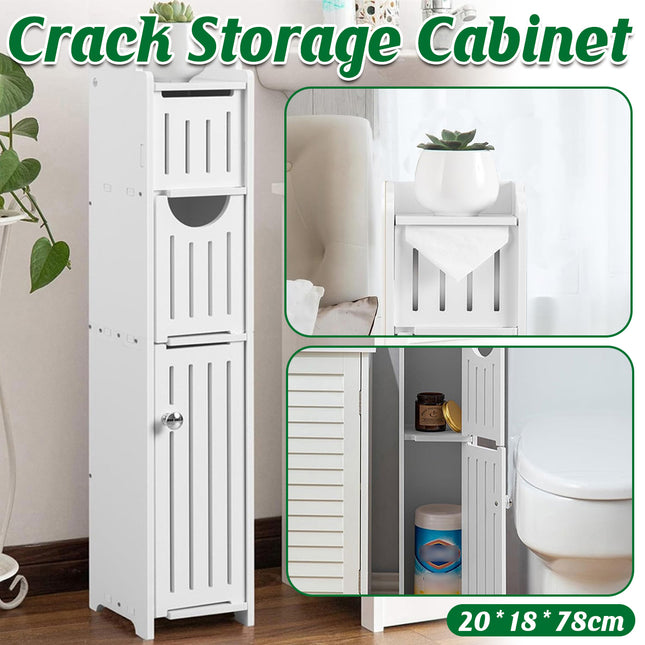 Bathroom Gap Shelf Multi-layer Storage Cabinet Toilet Organizer Restroom Rack