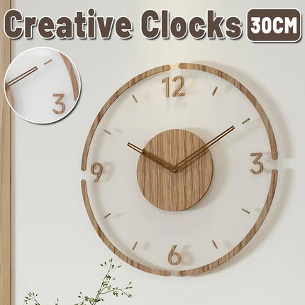 Creative Silent Wall Clock for Living Room Non Ticking Durable Home Decor