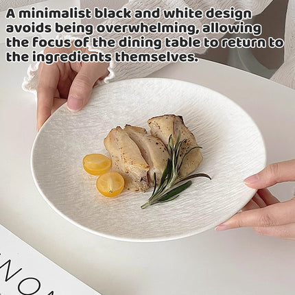 20PCS Creative Dessert Plates Set 10 Inch Round Plates Food Grade Drop-Resistant