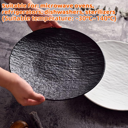 20PCS Creative Dessert Plates Set 10 Inch Round Plates Food Grade Drop-Resistant