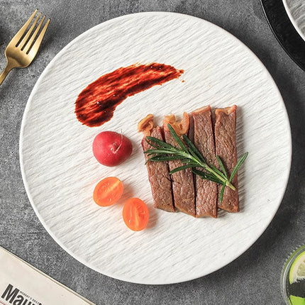 20PCS Creative Dessert Plates Set 10 Inch Round Plates Food Grade Drop-Resistant
