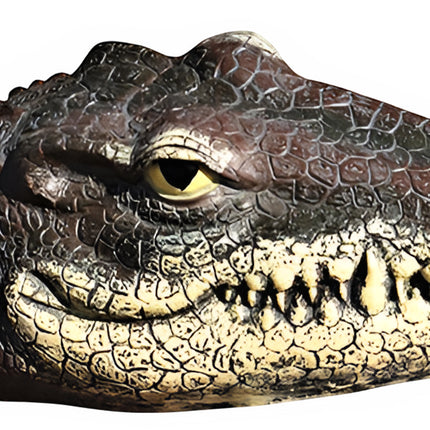 PU Floating Crocodile Head For Yard Patio Outdoor Decor Water Feature Decoration