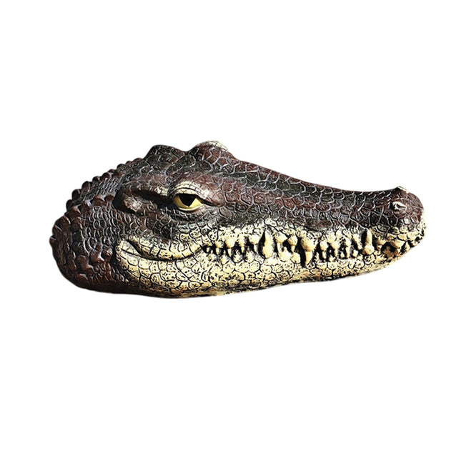 PU Floating Crocodile Head For Yard Patio Outdoor Decor Water Feature Decoration