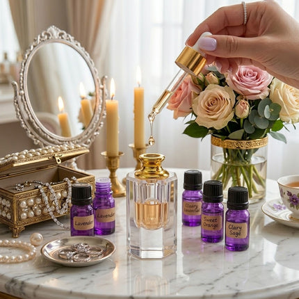 Natural Amethyst Crystal Cap Glass Perfume Bottle Empty Refillable Oil Vial