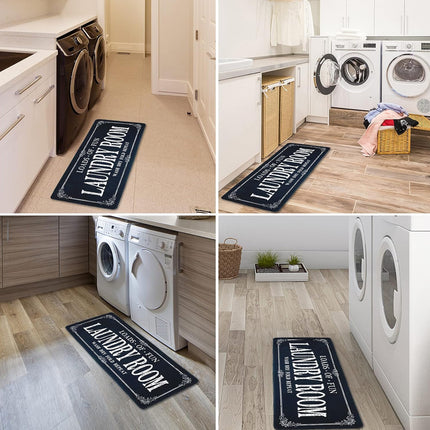 Absorbent Non Slip Mat Graffiti Letter Printed Rug for Bedroom and Entryway