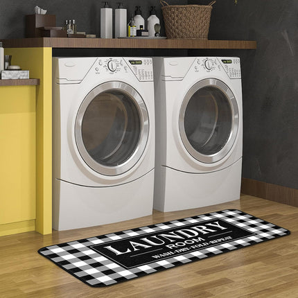 Absorbent Non Slip Mat Graffiti Letter Printed Rug for Bedroom and Entryway