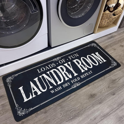 Absorbent Non Slip Mat Graffiti Letter Printed Rug for Bedroom and Entryway