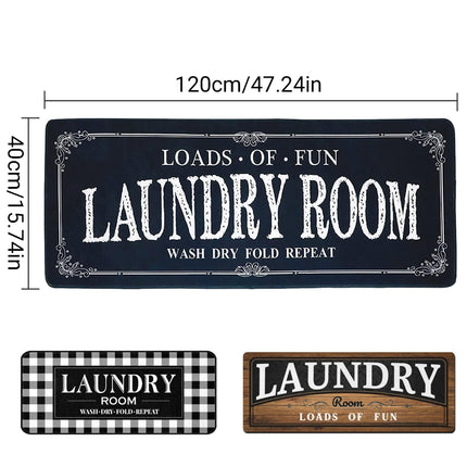 Absorbent Non Slip Mat Graffiti Letter Printed Rug for Bedroom and Entryway