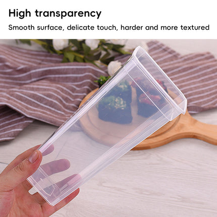 50PCS Fruit Tea Cup With Lid And Fork Large Capacity 650/960ml Drink Takeaway