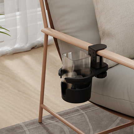 Drill-Free Desktop Cup Holder Stand Sturdy Plastic Anti-Slip Base Fits Mugs Cups