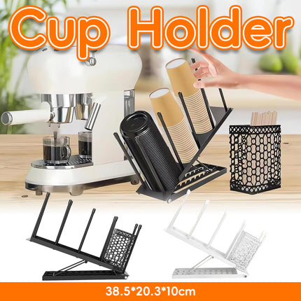 Multi Functional Adjustable Metal Cup Holder Non Slip for Home Office Cafe Use