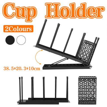 Multi Functional Adjustable Metal Cup Holder Non Slip for Home Office Cafe Use