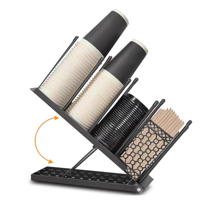 Multi Functional Adjustable Metal Cup Holder Non Slip for Home Office Cafe Use