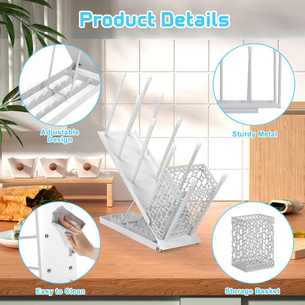 Multi Functional Adjustable Metal Cup Holder Non Slip for Home Office Cafe Use