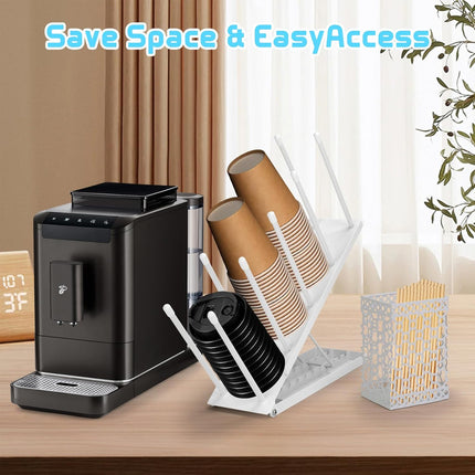 Multi Functional Adjustable Metal Cup Holder Non Slip for Home Office Cafe Use