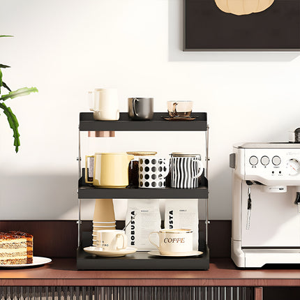 3 Tier Collapsible Cup Holder for Home Cafe Desk Coffee Mug Storage Organizer