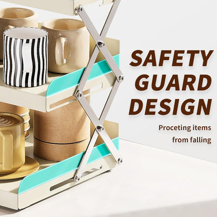 3 Tier Collapsible Cup Holder for Home Cafe Desk Coffee Mug Storage Organizer