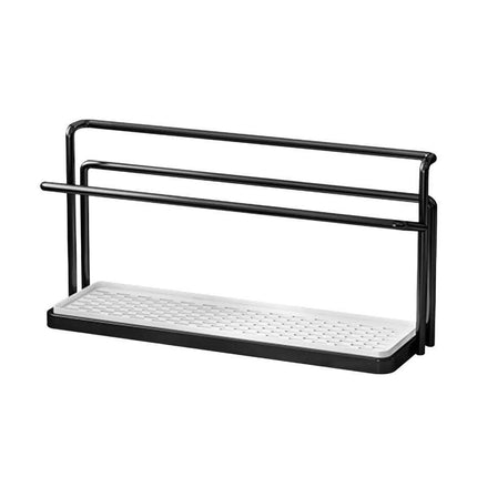 2 Tier Cup Drying Rack Kitchen Countertop Mug Glass Holder with Drip Tray