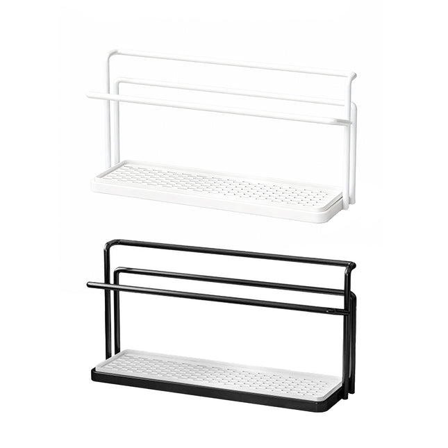 2 Tier Cup Drying Rack Kitchen Countertop Mug Glass Holder with Drip Tray
