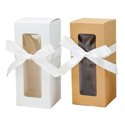 20PCS Cup Gift Boxes Sturdy with Clear Window Aesthetic for Coffee Cup Packaging