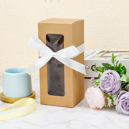 20PCS Cup Gift Boxes Sturdy with Clear Window Aesthetic for Coffee Cup Packaging