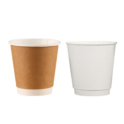 50PCS Disposable Coffee Cups 300ml Food-Grade for Takeaway Hot Cold Drinks Party