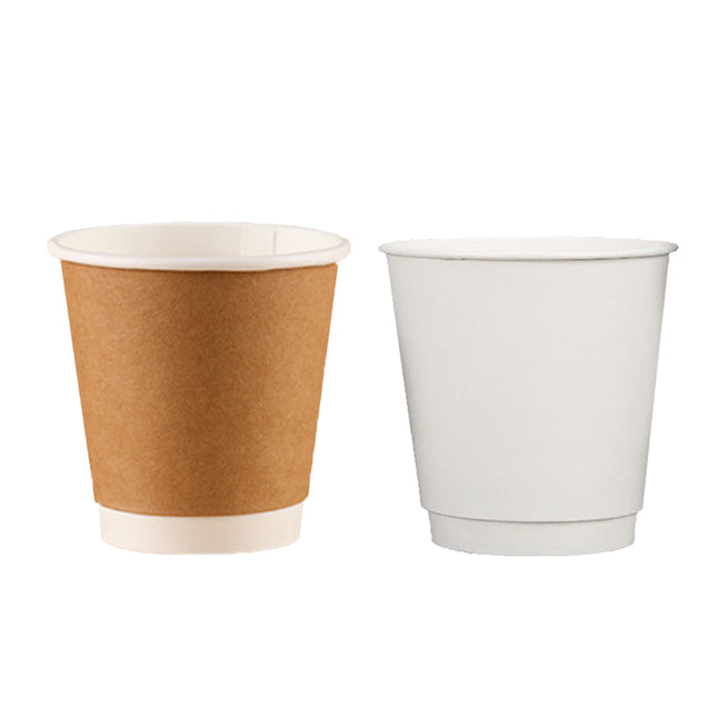 50PCS Disposable Coffee Cups 300ml Food-Grade for Takeaway Hot Cold Drinks Party