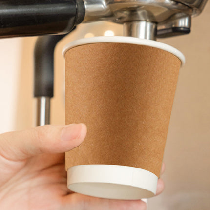 50PCS Disposable Coffee Cups 300ml Food-Grade for Takeaway Hot Cold Drinks Party