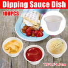 100PCS Dipping Sauce Dish 4Oz Small Condiment Bowls for Sushi Soy Sauce Snacks