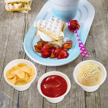 100PCS Dipping Sauce Dish 4Oz Small Condiment Bowls for Sushi Soy Sauce Snacks