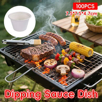 100PCS Dipping Sauce Dish 4Oz Small Condiment Bowls for Sushi Soy Sauce Snacks