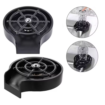 Stainless Steel Glass Rinser Sink Mounted High Pressure Bar Cup Washer Tool