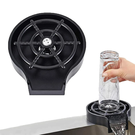 Stainless Steel Glass Rinser Sink Mounted High Pressure Bar Cup Washer Tool