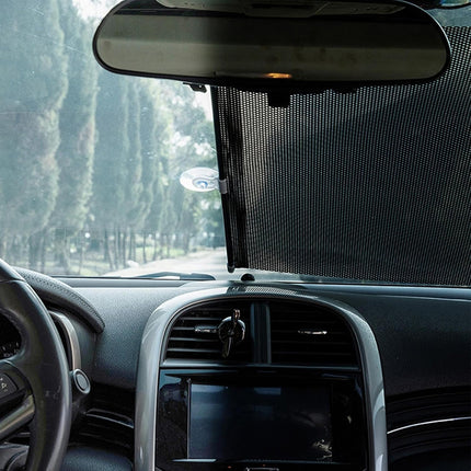 Car Window Sun Shade Retractable Side Visor Shield Cover Roll Curtain For Auto Use