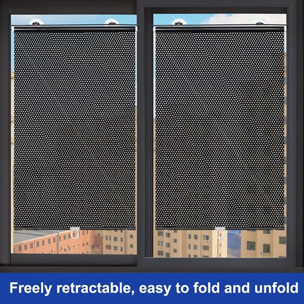 Car Window Sun Shade Retractable Side Visor Shield Cover Roll Curtain For Auto Use