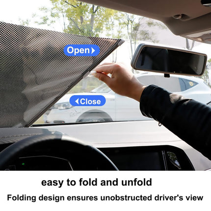 Car Window Sun Shade Retractable Side Visor Shield Cover Roll Curtain For Auto Use