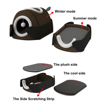 Cute Pet Nest Durable Comfortable Fabric for Cats Kitties Warm Indoor Sleeping