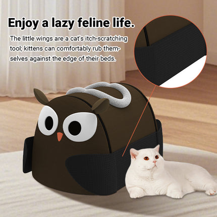 Cute Pet Nest Durable Comfortable Fabric for Cats Kitties Warm Indoor Sleeping