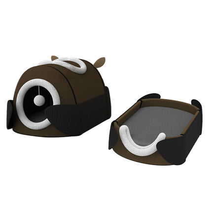 Cute Pet Nest Durable Comfortable Fabric for Cats Kitties Warm Indoor Sleeping