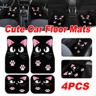4 PCS Car Durable Floor Mats For All Car Models Anti Slip Waterproof Easy Clean