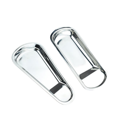 6PCS Stainless Steel Utensil Rest Trays Spoon Holder Kitchen Counter Organiser