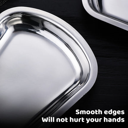 6PCS Stainless Steel Utensil Rest Trays Spoon Holder Kitchen Counter Organiser