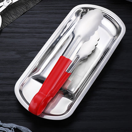 6PCS Stainless Steel Utensil Rest Trays Spoon Holder Kitchen Counter Organiser