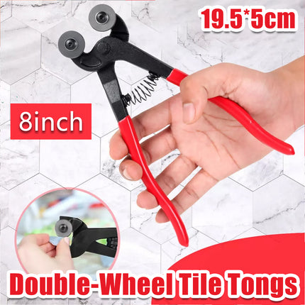 8inch Tile Nipper Mosaic Ceramic Glass Shaping Cutting Wheeled Plier Cutter Tool