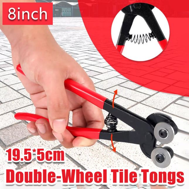 8inch Tile Nipper Mosaic Ceramic Glass Shaping Cutting Wheeled Plier Cutter Tool