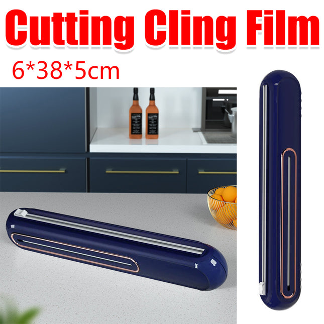 Household Plastic Wrap Cutter Double-Sided Sliding Knife Cutter Safe Durable